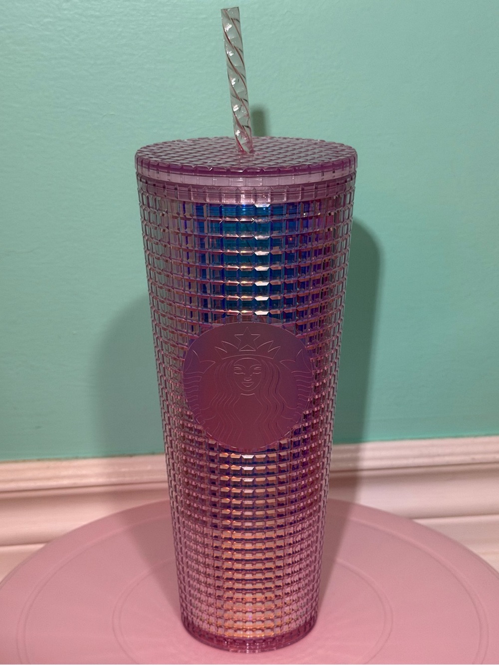 Starbucks 24oz Pink Disco Tumbler 2020